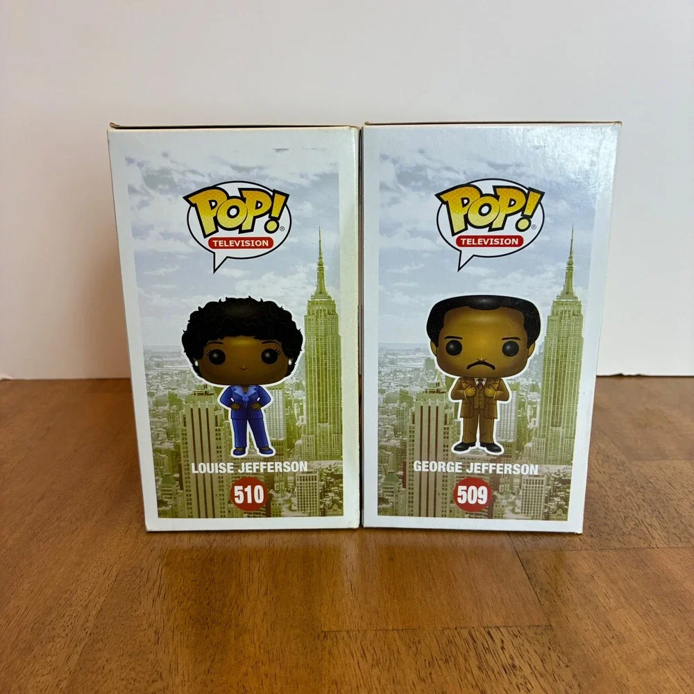 Funko Pop! The Jeffersons George & Louise Jefferson Vinyl Figures 509 & 510 TV